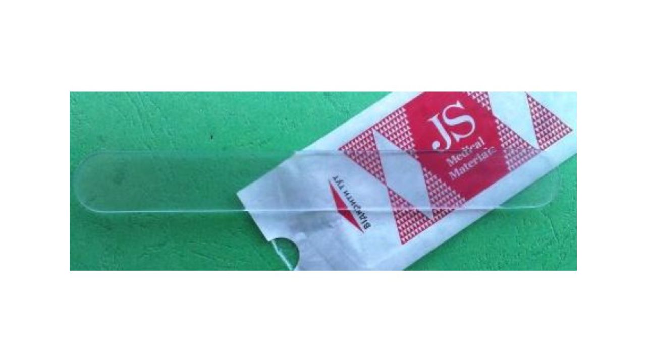 Шпатель отоларингологический JS пластиковый, прозрачний