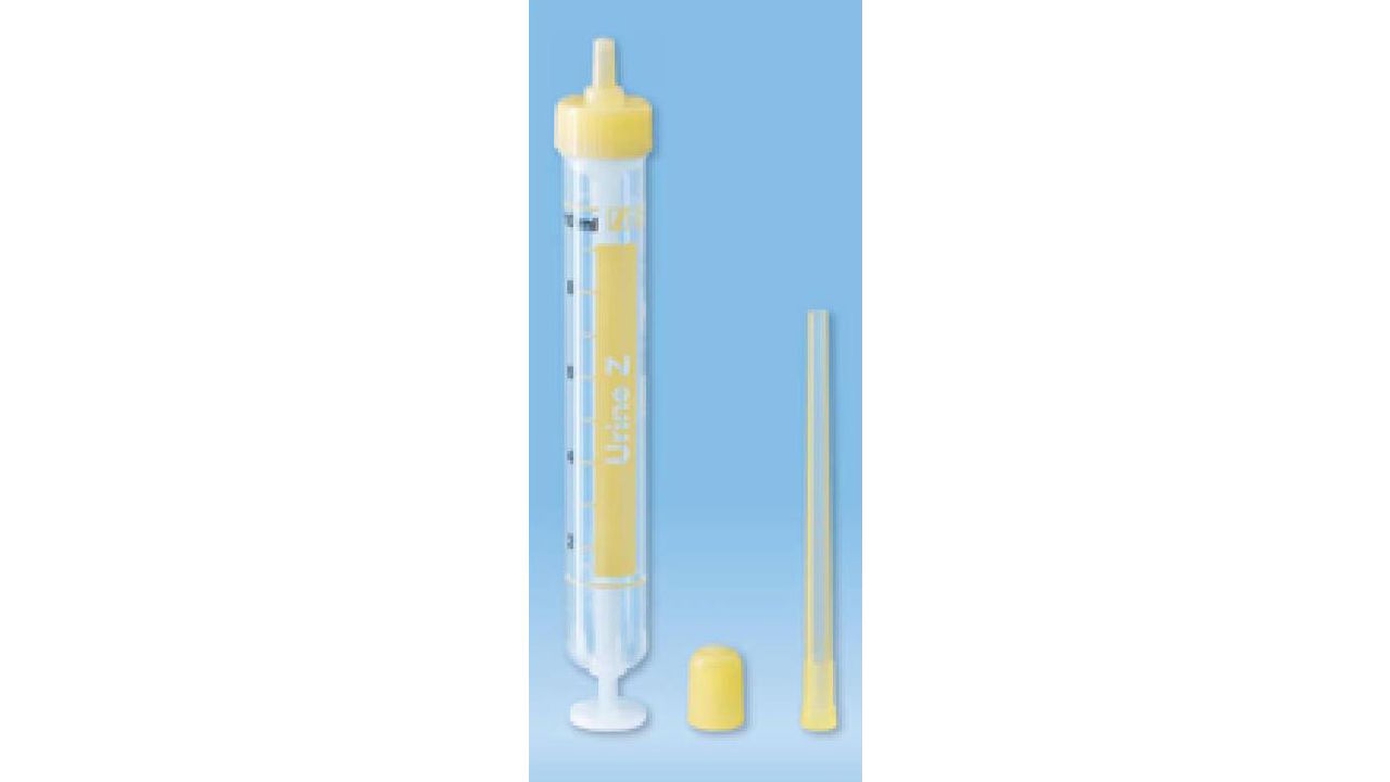 Urine-Monovette для гигиенического сбора мочи, транспортировки пробы и проведения анализа